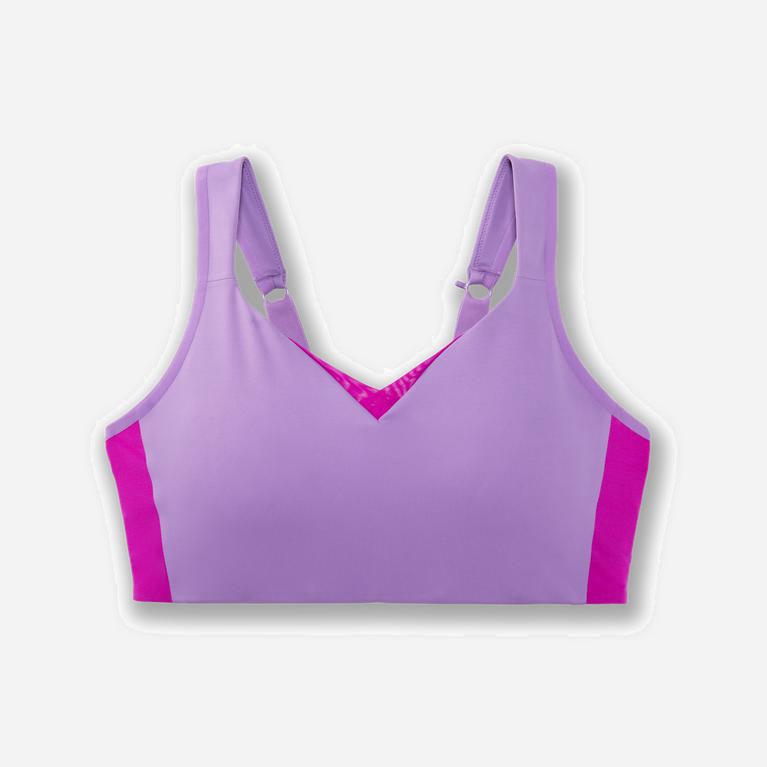 Brooks Drive Convertible NZ - Women's Running Bra - Heliotrope/Magenta/MediumPurple (71536-UVXR)